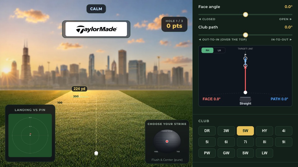 Ball Flight Lab start screen